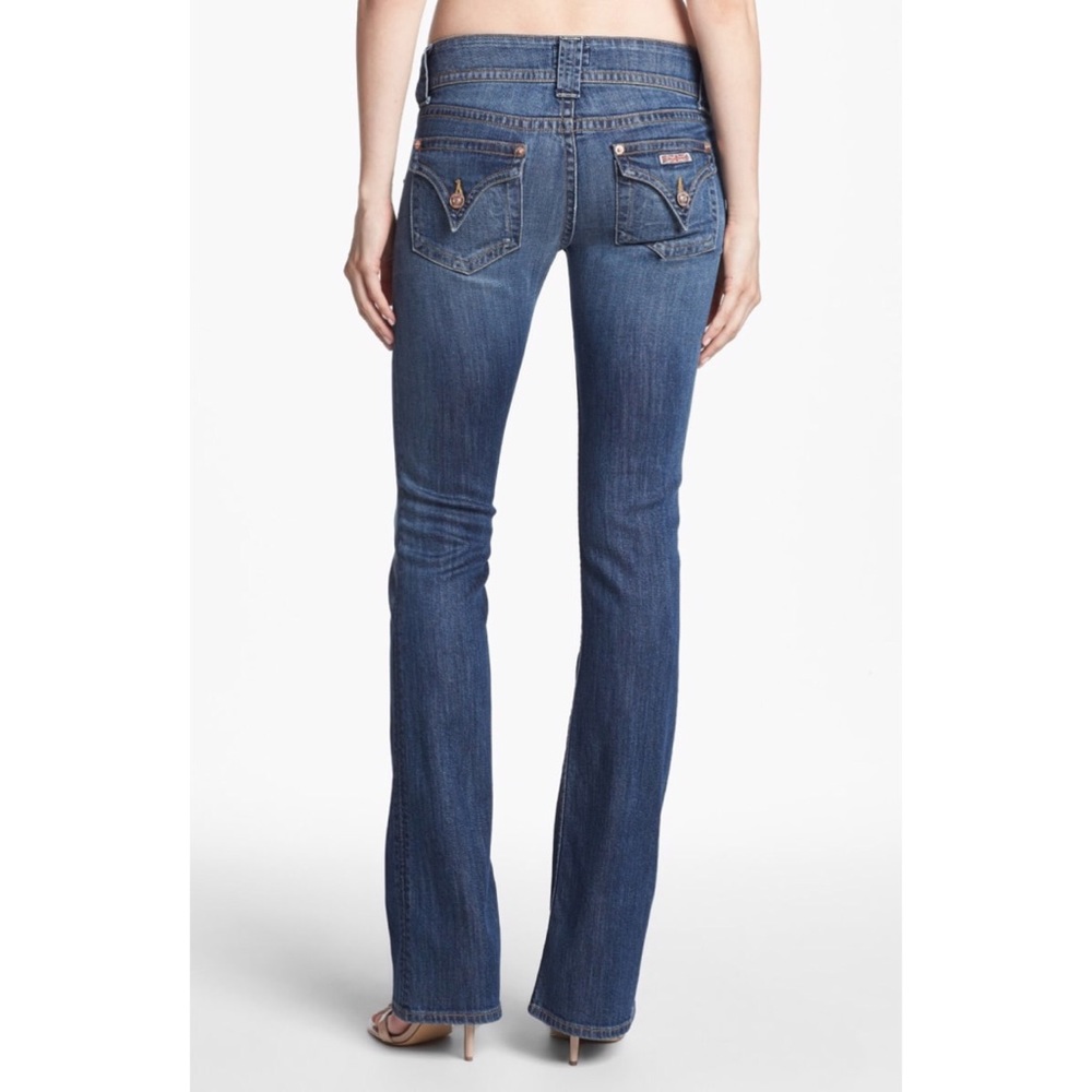 Hudson Mid Rise Boot Cut Dark Wash Jeans 28 Lis